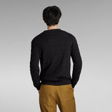 G-STAR Outlet Table Structure Knitted Sweater Black
