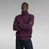 G-STAR Outlet Jersey Essential Turtleneck Morado