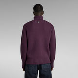 G-STAR Outlet Jersey Essential Turtleneck Morado