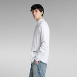 G-STAR Outlet Camiseta Mock Neck Loose Blanco