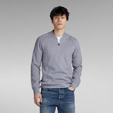 G-STAR Outlet Camiseta Jirgi Half Zip Tweeter Slim Gris