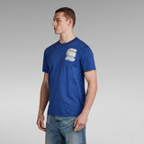 G-STAR Outlet Camiseta Shadow Graphic Slim Azul intermedio