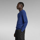G-STAR Outlet Table Structure Knitted Sweater Medium blue