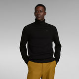 G-STAR Outlet Jersey Structure Turtle Knitted Negro