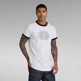 G-STAR Outlet Lash Graphic Ringer T-Shirt White