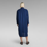 G-STAR Outlet Long Western Shirt Dress Evergreen Dark blue