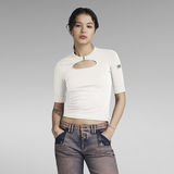 G-STAR Outlet Y2K Tee Square Ring White