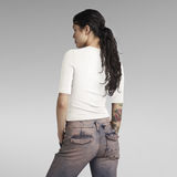 G-STAR Outlet Y2K Tee Square Ring White