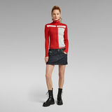 G-STAR Outlet Y2K Zip Through Knit Red