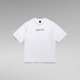 G-STAR Outlet Autograph Boxy Oversized T-Shirt White