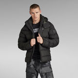 G-STAR Outlet G-Whistler Padded Hooded Jacket Black