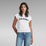 G-STAR Outlet Slim Chest Print Top White