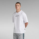G-STAR Outlet Autograph Boxy Oversized T-Shirt White