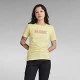 G-STAR Outlet Anglaise Graphic RAW Top Yellow