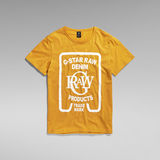 G-STAR Outlet Graphic STM 5 T-Shirt Yellow