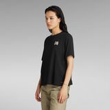 G-STAR Outlet G-Na Badge Boxy Top Black