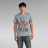G-STAR Outlet Wrinkled letters T-Shirt Grey