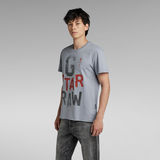 G-STAR Outlet Wrinkled letters T-Shirt Grey
