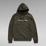 G-STAR Outlet Graphic Core Hoodie Grey