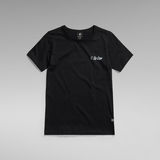 G-STAR Outlet Chest Graphic Optic Slim Top Black