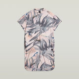 G-STAR Outlet Palm Printed Loose T-Shirt Dress Multi color