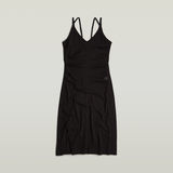 G-STAR Outlet Spaghetti Strap Slit Dress Black