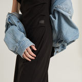 G-STAR Outlet Spaghetti Strap Slit Dress Black