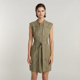 G-STAR Outlet Vestido Multi Zip Marrón