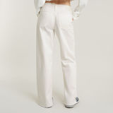 G-STAR Outlet Judee Loose Cut Waistband Jeans White