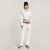 G-STAR Outlet Judee Loose Cut Waistband Jeans White