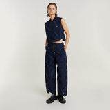 G-STAR Outlet GSRR Quilted Barrel Ankle Jeans Dark blue