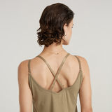 G-STAR Outlet Mono Spaghetti Strap Loose Marrón