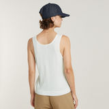 G-STAR Outlet Lightweight Knitted Summer Tank Top White