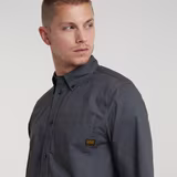 G-STAR Outlet One Pocket Regular Shirt Grey