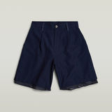 G-STAR Outlet GSRR Linen Barrel Shorts Dark blue