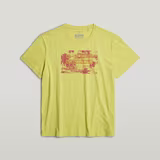 G-STAR Outlet Framed Palm Originals T-Shirt Green