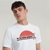 G-STAR Outlet Sunrise Slim T-Shirt White