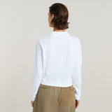 G-STAR Outlet Constructed Loose Mock Top White