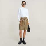 G-STAR Outlet Constructed Loose Mock Top White