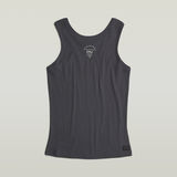 G-STAR Outlet Racerback Ribbed Slim Tank Top Grey