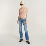 G-STAR Outlet Racerback Ribbed Slim Tank Top Pink