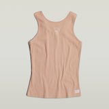 G-STAR Outlet Racerback Ribbed Slim Tank Top Pink