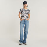 G-STAR Outlet Palm Tree Allover Top Multi color