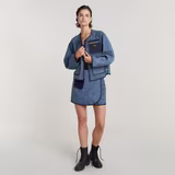 G-STAR Outlet GSRR Quilted Skirt Dark blue