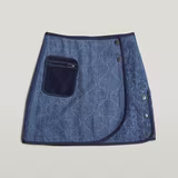 G-STAR Outlet GSRR Quilted Skirt Dark blue