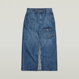 G-STAR Outlet Belted Cargo Long Skirt Medium blue