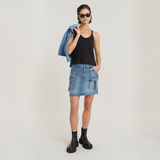 G-STAR Outlet Viktoria Utility Mini Skirt Light blue