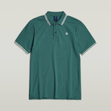 G-STAR Outlet Dunda Slim Stripe Polo Green