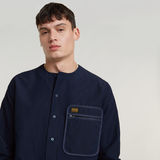 G-STAR Outlet Camisa Gsrr Collarless Azul oscuro