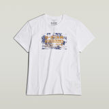G-STAR Outlet Framed Palm Originals T-Shirt White